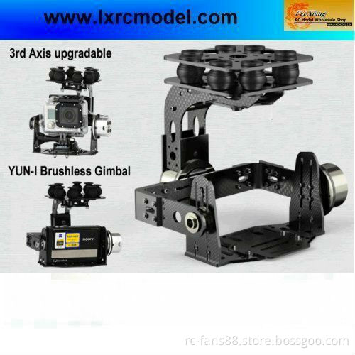 FPV Dual axle suspension Carbon fiber brushless gimbal for Gopro